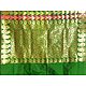 Banarasi Jamdani Saree with Green, Maroon and Golden Triangle Design All-Over and Gorgeous Pallu and Border  