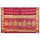 Red Art Silk Wrinkled Bandhni Saree with Golden Border and Pallu