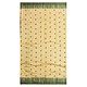 All-Over Green Boota on Light Yellow Tussar Tangail Saree with Border and Pallu
