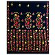 Black Faux Chiffon Saree with Multicolor Ari Embroidery