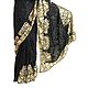Black Georgette Saree with Parsi Embroidery