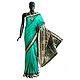 Dark Emerald Green Bomkai Orissa Silk Saree with All-Over Boota with Border and Gorgeous Pallu