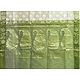 Weaved Golden Design All-Over on White Chanderi Saree with Green Border and Pallu