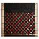 All-Over Golden and Red  Boota on Black Chanderi Saree with Zari Border and Pallu