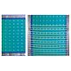 Cyan Blue Synthetic Saree with Dark Blue Border and All-Over Zari Boota