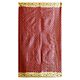 Red with Golden Cotton Silk Saree with Border and Pallu
