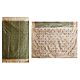 Green Cotton Silk Sari with All-Over Boota and Light Peach Border