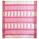 All-Over Pink Boota on Ivory Maheshwari Saree from Madhya Pradesh