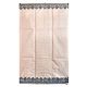 Off-White Polyester Cotton Saree with Black Weaved Border