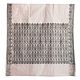 Off-White Polyester Cotton Saree with Black Weaved Border