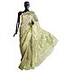 Weaved Golden Design All-Over on White Dhakai Saree with Border and Pallu