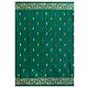 Kantha Stitch on Cyan Green Pure Silk Saree with Gorgeous Border and Pallu
