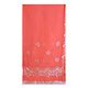 Rose Pink with White Georgette Saree with Sequined Border and Pallu