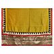Yellow and Maroon Ghicha Silk Half N Half Saree with Golden Zari Design