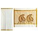 Off-White Kasavu Saree with Embroidered Pallu and Golden Border