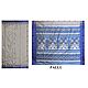 Grey Katan Saree with Blue Weaved Boota All-Over and Gorgeous Pallu