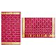 Red Cotton Silk Kota Saree with Zari Applique