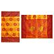 Bandhni Print on Yellow Cotton Silk Kota Sari with Red Border 