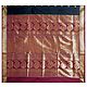 Black Poly Silk Sari with Gorgeous Pallu and All-Over Zari Boota