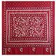 Kantha Stitch on Red Pure Silk Saree with Gorgeous Border and Pallu