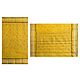 Yellow Cotton Tant Saree with Embroidery