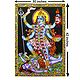 Goddess Kali - Printed Cloth with Sequin Work - Unframed