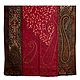 Woven Paisley Design with Embroidery Maroon Woolen Shawl
