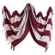 White with Maroon Woolen Stole