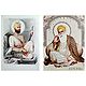 Guru Nanak and Guru Govind Singh Ji - Set of 2 Glitter Posters