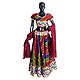 Multicolor Stripe with White Stone Studded Cotton Ram Lila Lehenga Choli and Red Dupatta with Embroidery and Elaborate Sequin Work