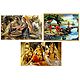 Daily Chores of Village People and Rajasthani Women - Set of 3 Posters