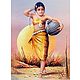 Tribal Girls Carrying Water - Set of 2 Posters