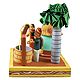 Couple in Front of Hut with Well and Palm Tree - Kondapalli Doll