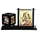 Revolving Pen Holder with Replaceable Pictures and Set of Twelve Pages of Krishna Pictures
