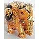Decorated Royal Brown Elephant