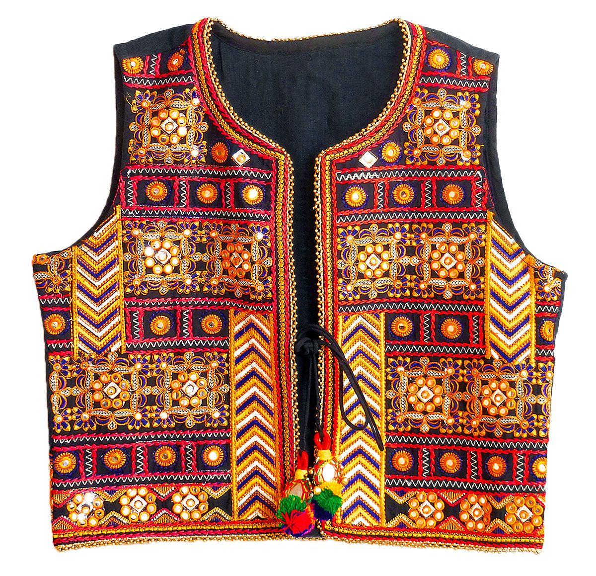 Katchi Embroidery on Ladies Koti Jacket